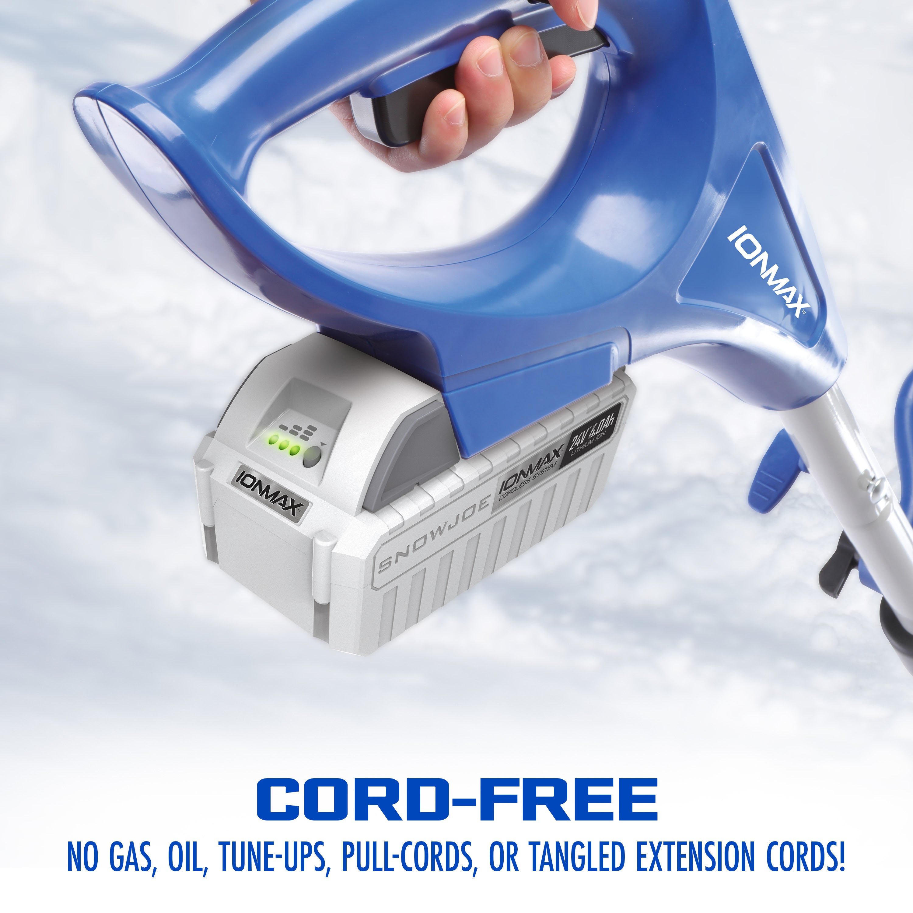 Snow Joe + Sun Joe 24V 4.0Ah IONMAX Cordless Starter Kit with Battery & Quick Charger | SK1 Certified | Perfect for Lawn Care, Landscaping & Outdoor Power Tools