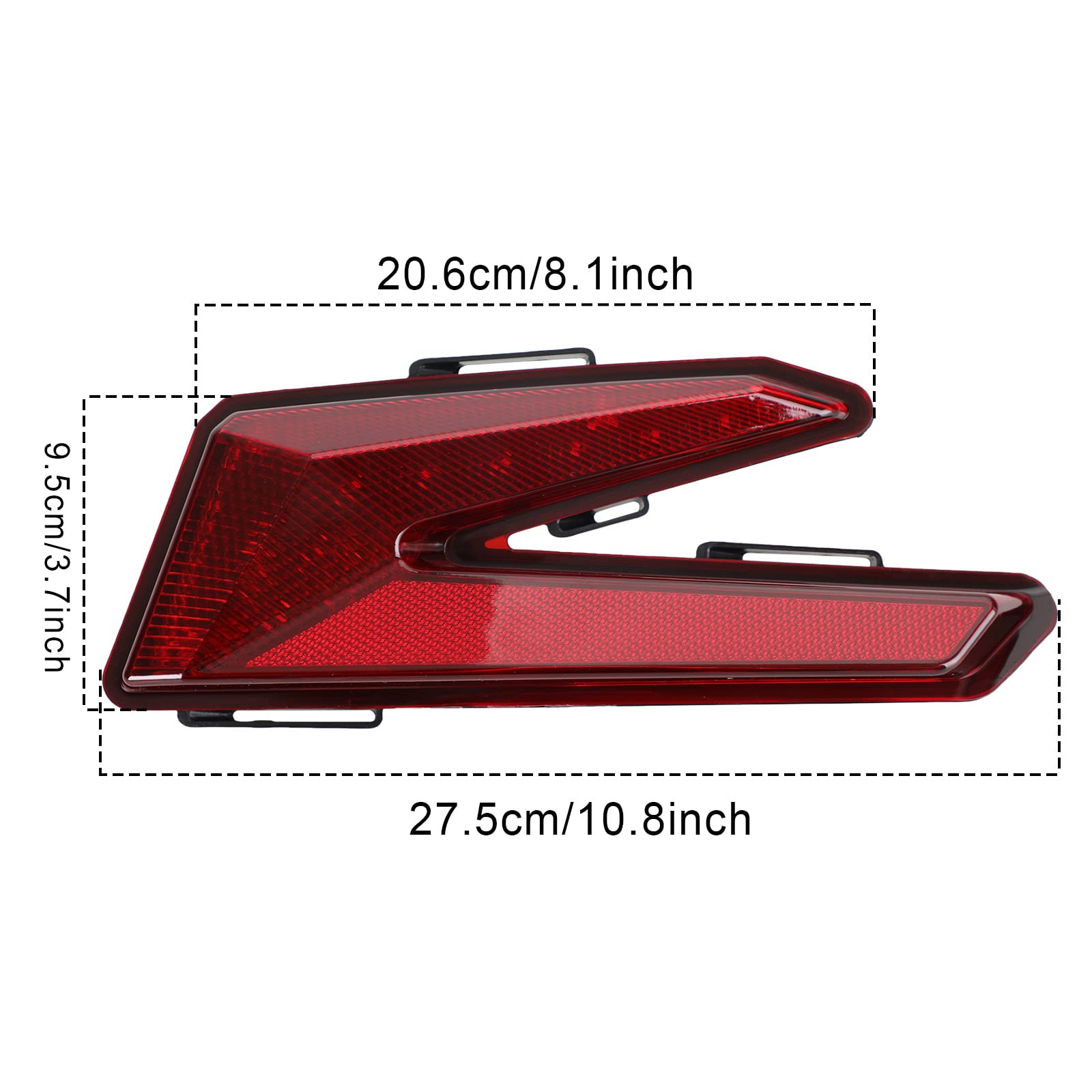 Upgraded Red LED Brake Tail Lights for Can-Am Maverick X3 Turbo (2017-2021) - Enhanced Visibility & Style for Off-Road Adventures & Night Driving