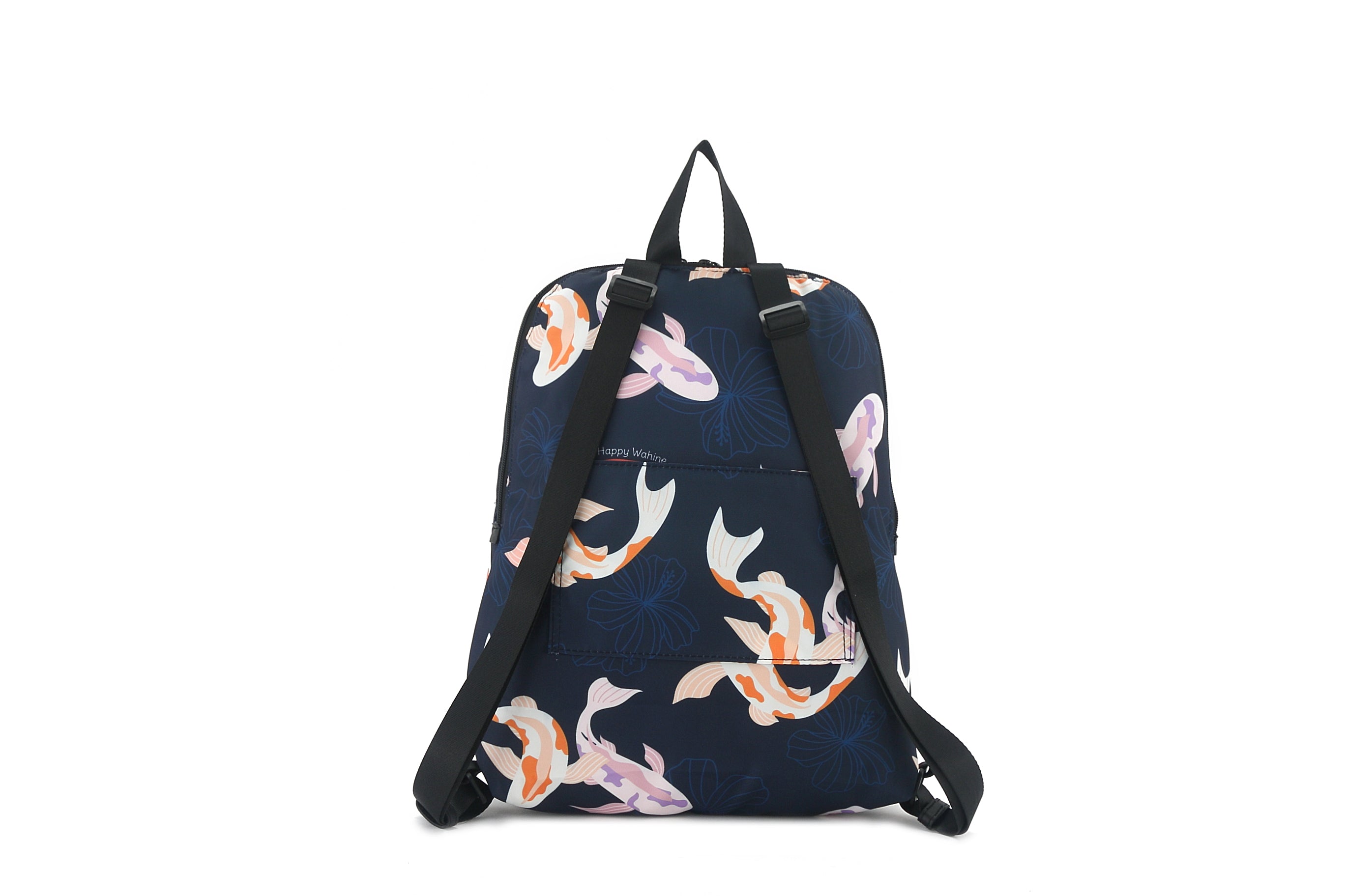 Kelly Koi Navy Backpack - Stylish & Durable School, Travel & Work Bag for Men & Women | Perfect for College, Commuting & Outdoor Adventures