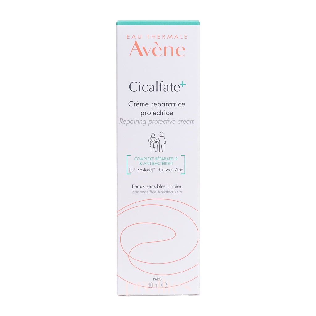 Avene Cicalfate+ Repairing Protective Cream 40ml - Soothing Skin Recovery for Dry, Irritated & Sensitive Skin | Post-Procedure Care & Daily Moisturizing Solution