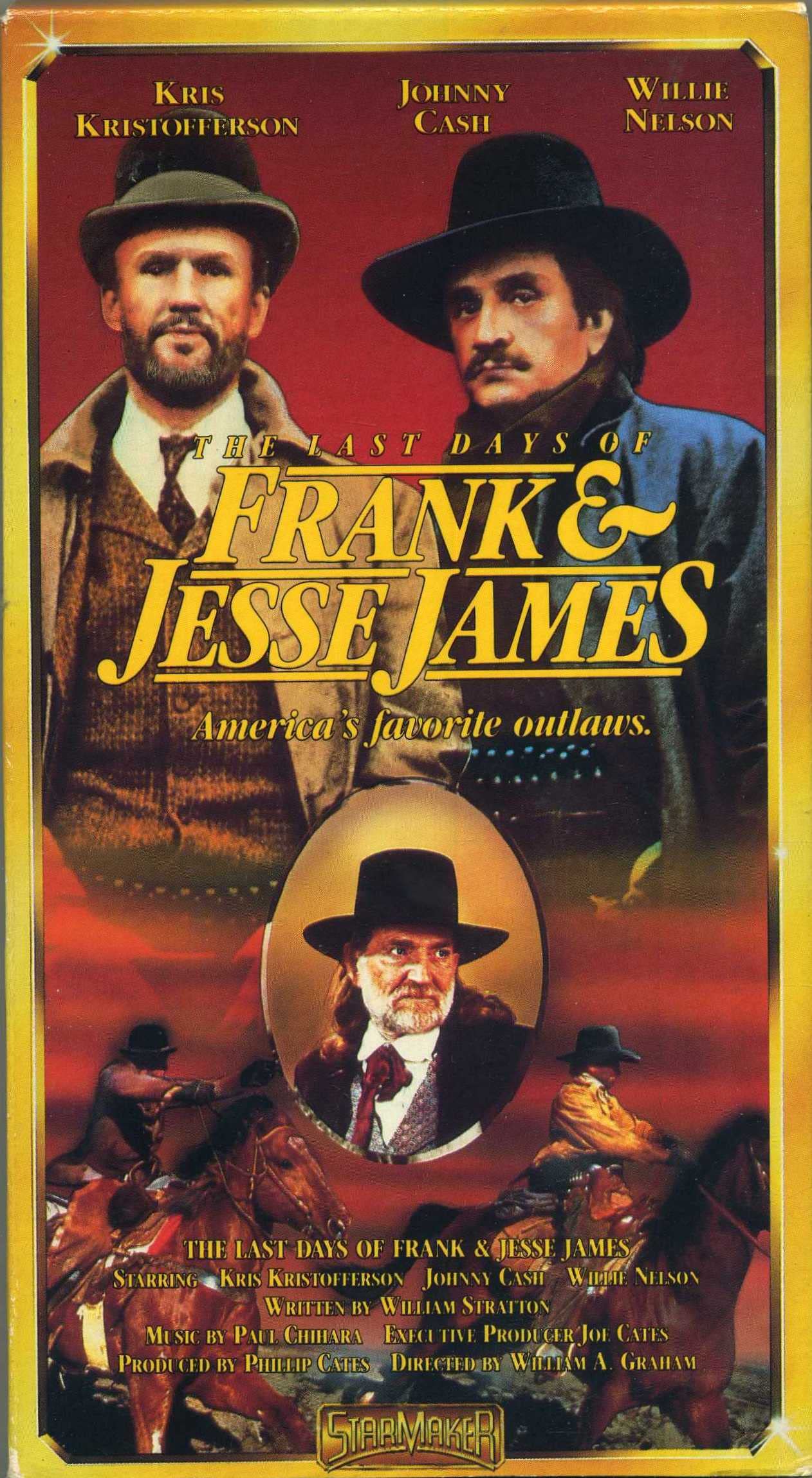 The Last Days of Frank & Jesse James (1991) - Classic Western Movie on VHS Tape - Perfect for Western Film Collectors and History Buffs