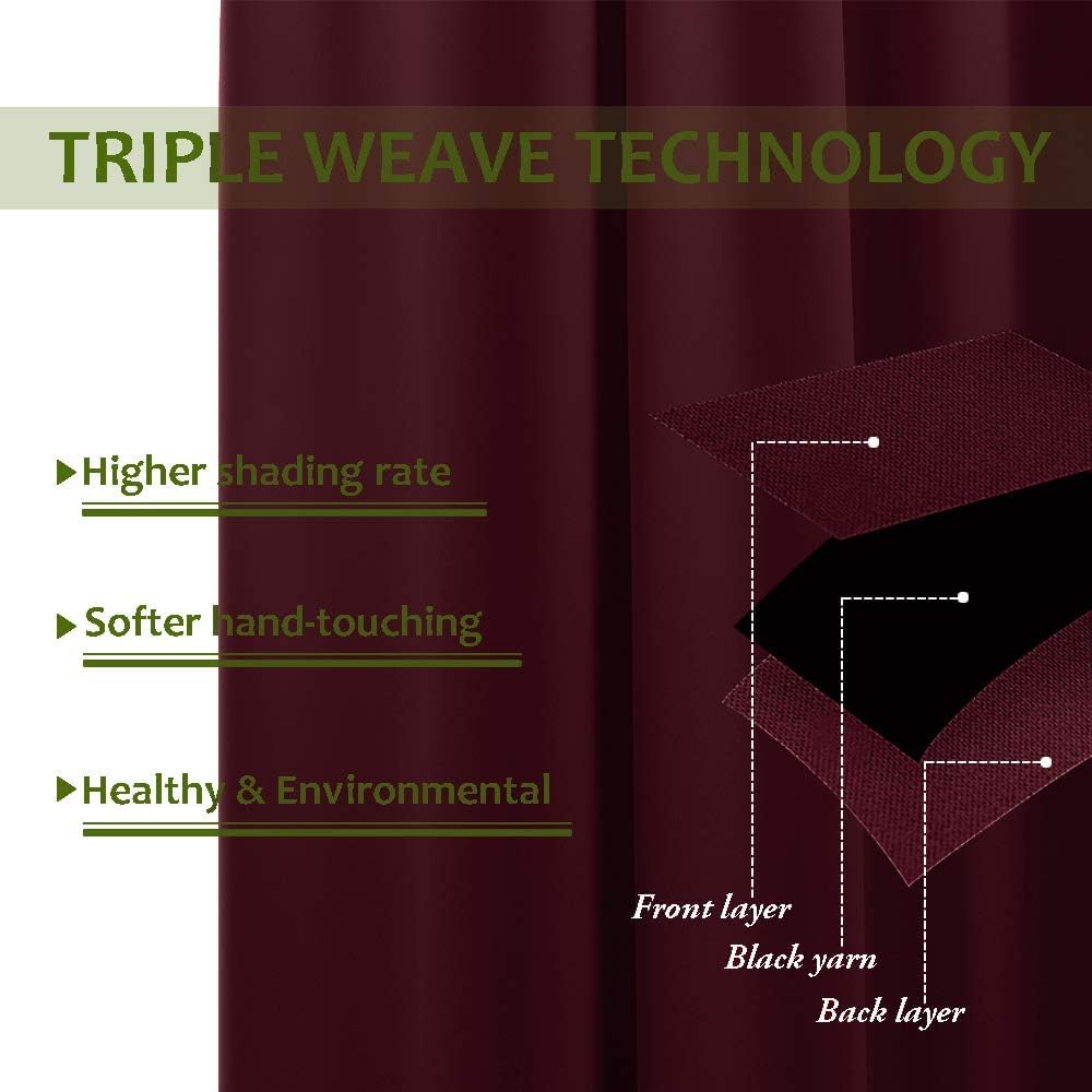 Blackout Double Pinch Pleated Extra Wide Curtains 84