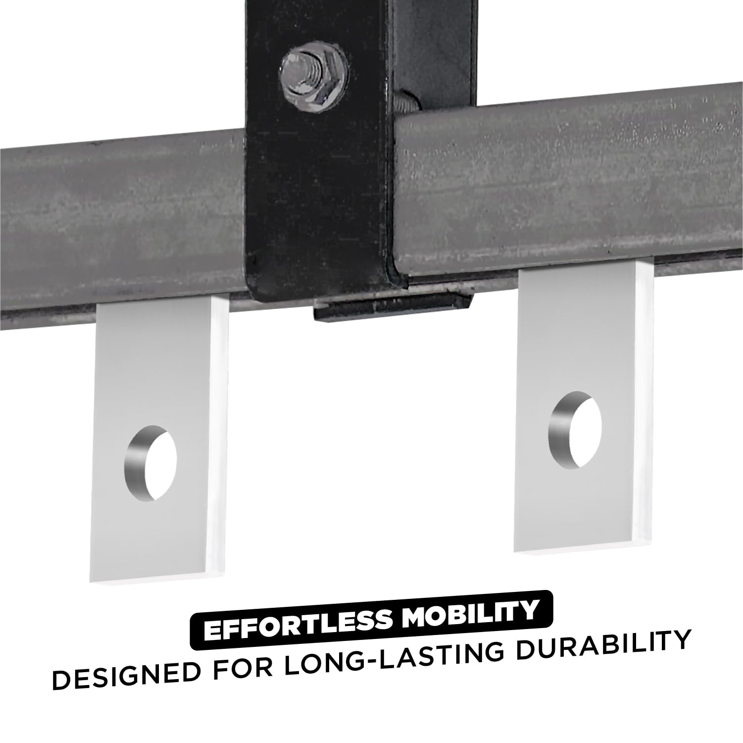 304 Stainless Steel 2-Wheel Trolley with 2 Bearings for 1-5/8