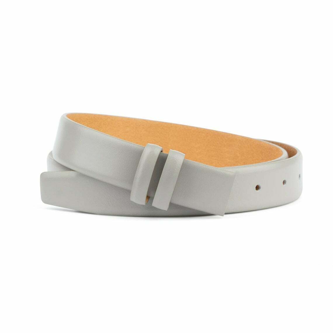 Montblanc Replacement Leather Belt Strap - 30mm Gray Genuine Leather for Men | Dress Belts for Business, Casual & Formal Wear