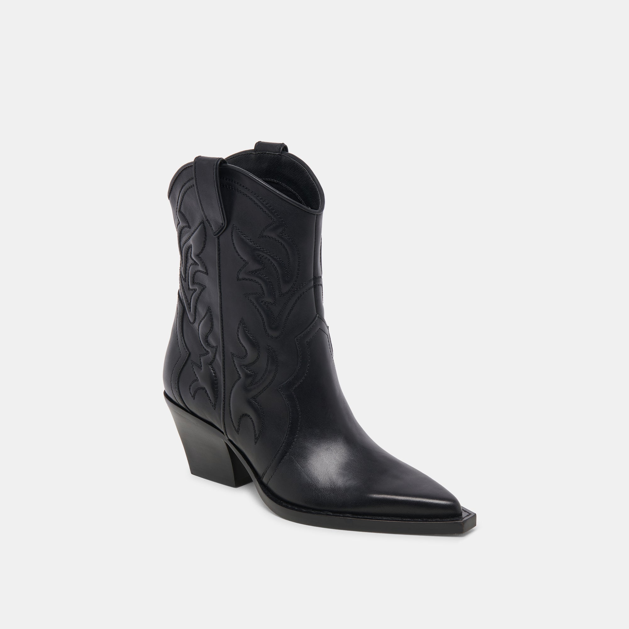 RIMONA Women's Black Leather Booties - Stylish Ankle Boots for Fall & Winter Fashion | Perfect for Casual Outfits, Office Wear & Night Out
