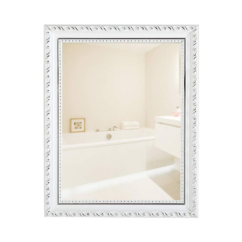 SYLJ Solid Wood Framed Bathroom Mirror - Wall Mounted Vanity Mirror for Bedroom, Hotel, and Home Decor - Perfect for Makeup, Shaving & Modern Interior Design