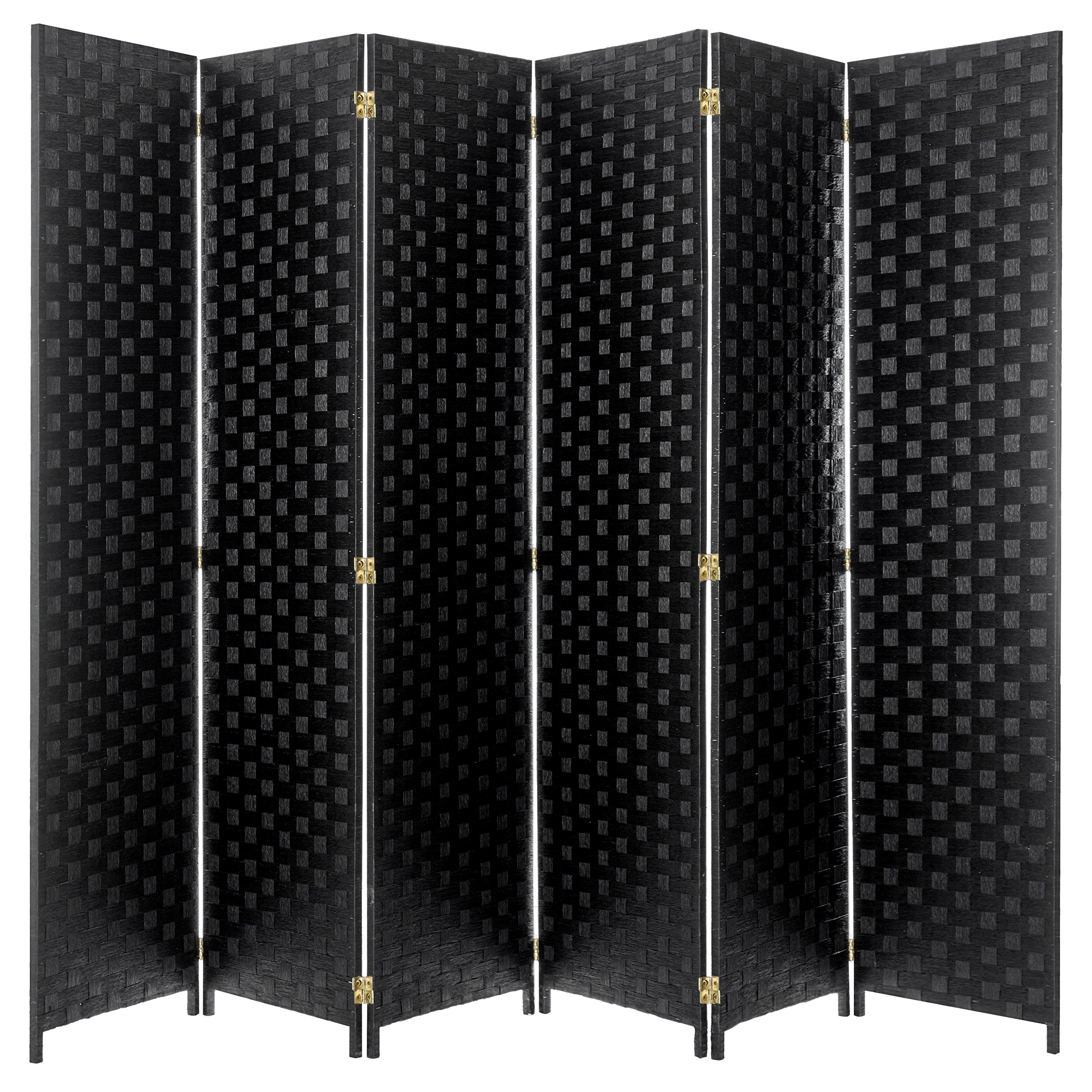 MyGift 6-Panel Folding Room Divider Screen with Two-Way Hinges - Large Privacy Partition for Home, Office, and Event Spaces - Perfect for Room Separation, Dressing Area, and Decorative Wall