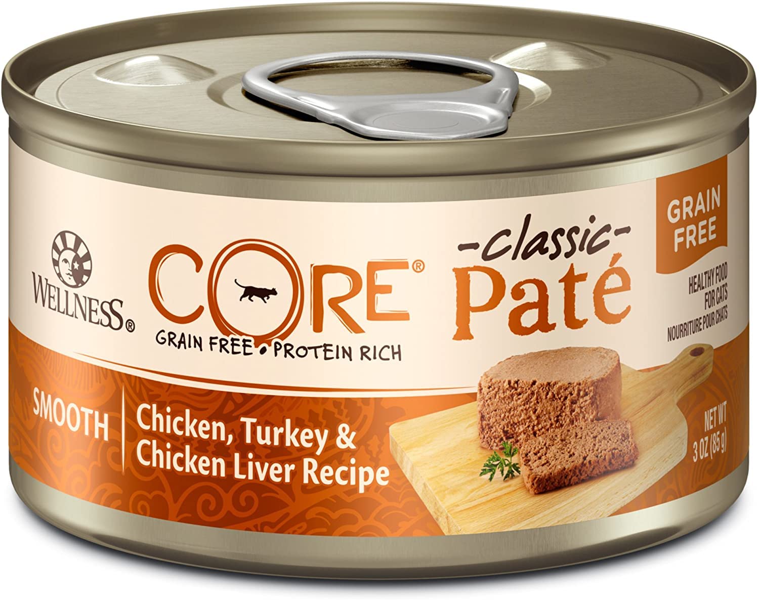 Premium Grain-Free Canned Cat Wet Food Pate - 12 Pack Variety Bundle (Chicken, Duck & Turkey, Salmon, Chicken & Turkey) - Natural Wellness Recipe for Cats - Includes Free Pet Food Bowl (3 Oz) - Perfect for Indoor Cats, Senior Cats & Picky Eaters