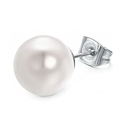 White Pearl-Ear Stud Set