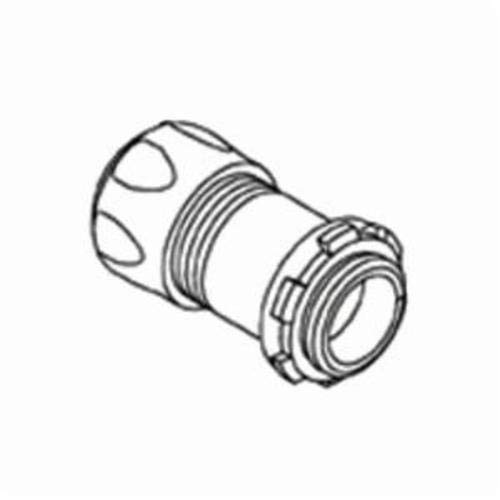 Bridgeport 255 2-Inch Steel Compression Connector - Zinc Plated for Secure Electrical Connections | Ideal for Industrial Wiring & Electrical Projects