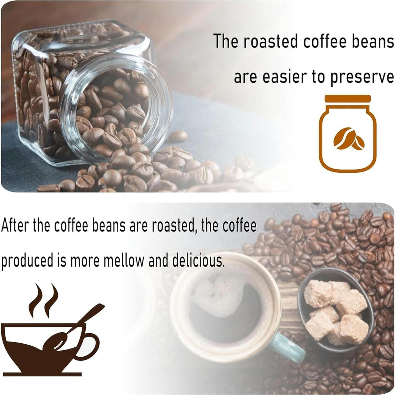 Premium Peanut Roaster Machine for Home Use - Adjustable Temperature 0-240℃ (482℉) - 750G Capacity for Roasting Peanuts, Almonds, Soybeans, Barley & Chestnuts - Perfect for Kitchen, Bakery & Coffee Shop Use