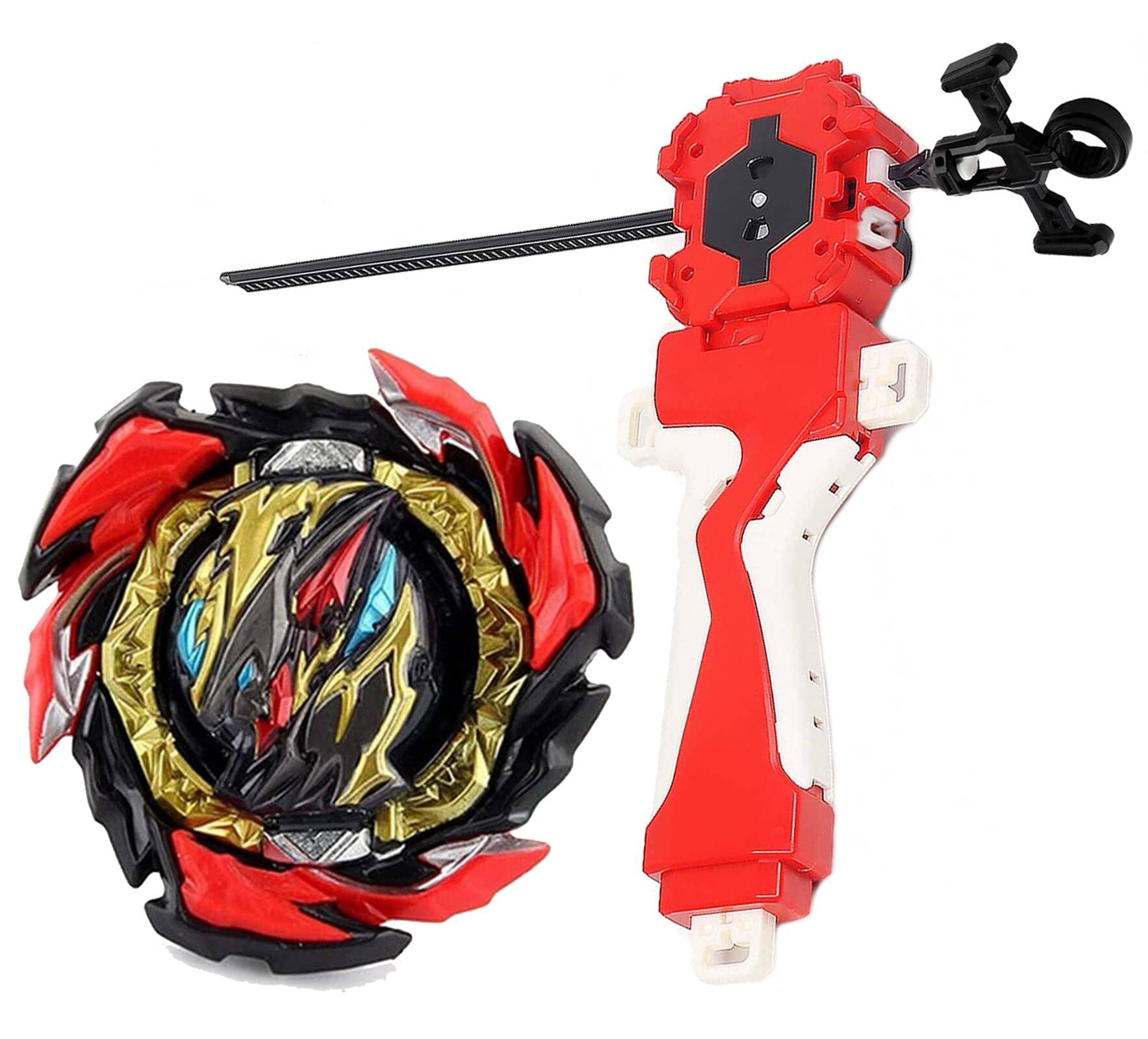 Metal Fusion Beyblade Burst Evolution Toy Set - DB B-191 Dangerous Belial All Might-2 Dynamite Battling Top with Left/Right Spin & String Launcher Grip | Premium Collectible Spinning Tops for Competitive Battles & Kids Outdoor Play