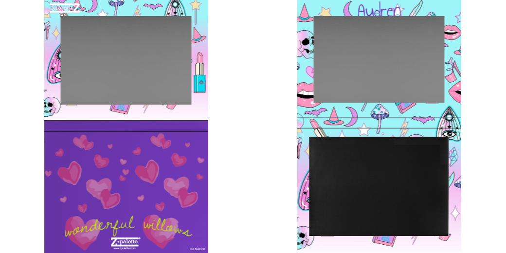 Custom Extra Large Z Palette - Magnetic Makeup Palette for Eyeshadows & Blush - Perfect for Travel & Professional Makeup Artists