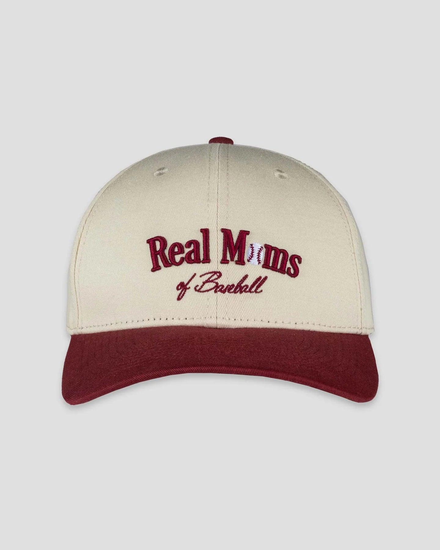 Baseballism Real Moms of Baseball Shallow Crown Snapback Hat - Adjustable Dad Cap for Baseball Fans & Moms - Perfect for Games, Tailgating & Casual Wear