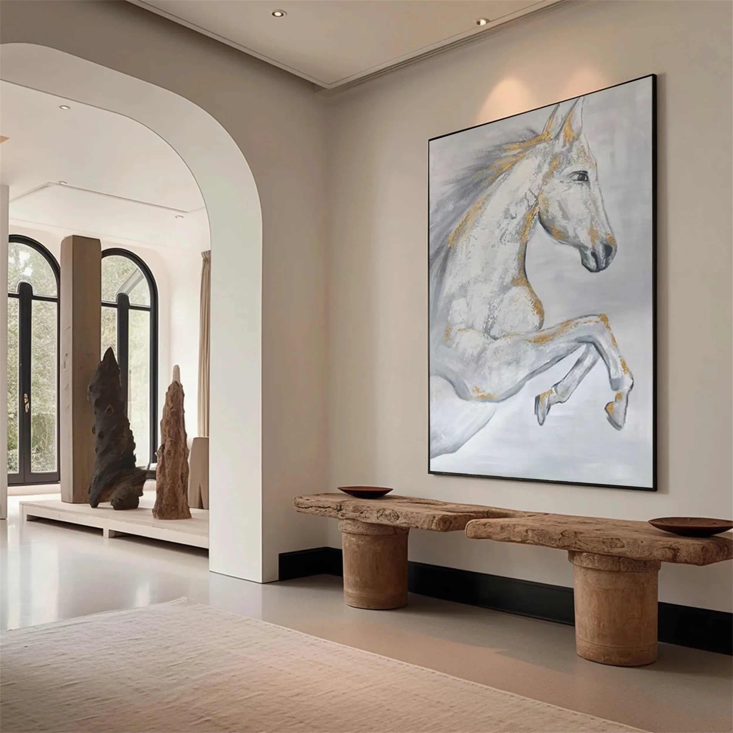 Animal Art Painting #AP007 - Handmade Wildlife Canvas Wall Decor for Living Room, Bedroom & Office