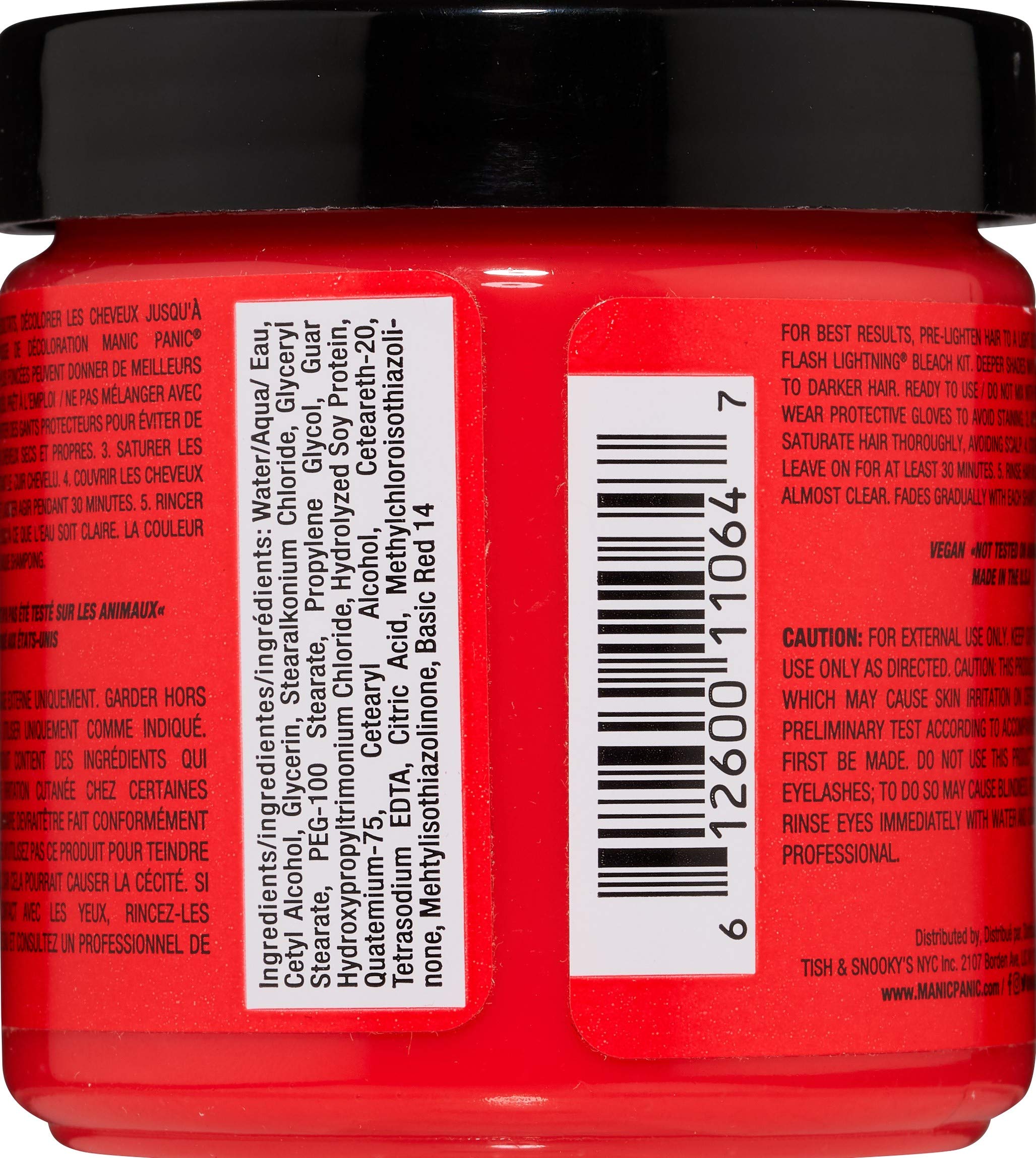 Manic Panic Electric Pink Pussycat Hair Dye - Vibrant Semi-Permanent Hair Color for Bold Looks | Perfect for Punk, Cosplay & Creative Hairstyles