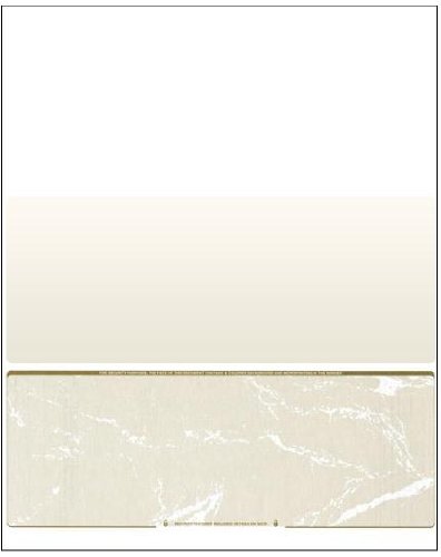 Compuchecks 2500 Blank Check Stock Paper - QuickBooks & VersaCheck Compatible Laser Checks for Business Payroll & Personal Use (Gold Marble) | Secure Printing for Invoices, Payments & Financial Transactions