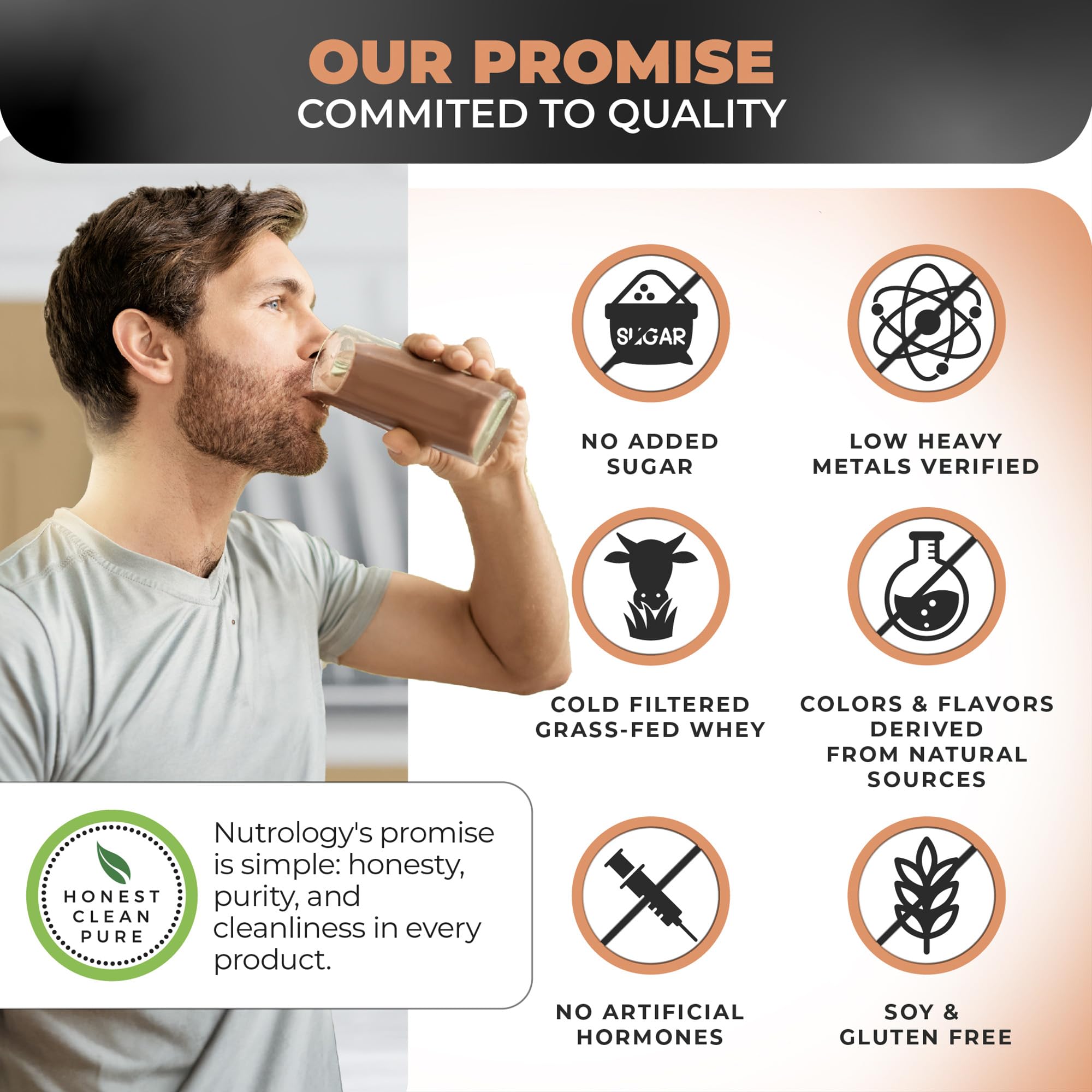 Nutrology TRIPACT Protein Powder - Creamy Chocolate 7-in-1 Meal Replacement Shake with Grass-Fed Whey, Pea Protein, Rice Protein, Greens, Probiotics & BCAAs | 40 Servings for Muscle Recovery, Weight Management & Post-Workout Nutrition | Perfect for Athletes, Fitness Enthusiasts & Busy Professionals