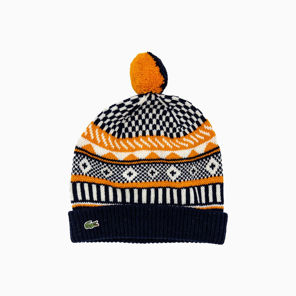 Fair Isle Knit Beanie Hat for Women & Men - Warm Winter Wool Hat with Nordic Pattern - Perfect for Skiing, Snowboarding & Outdoor Activities