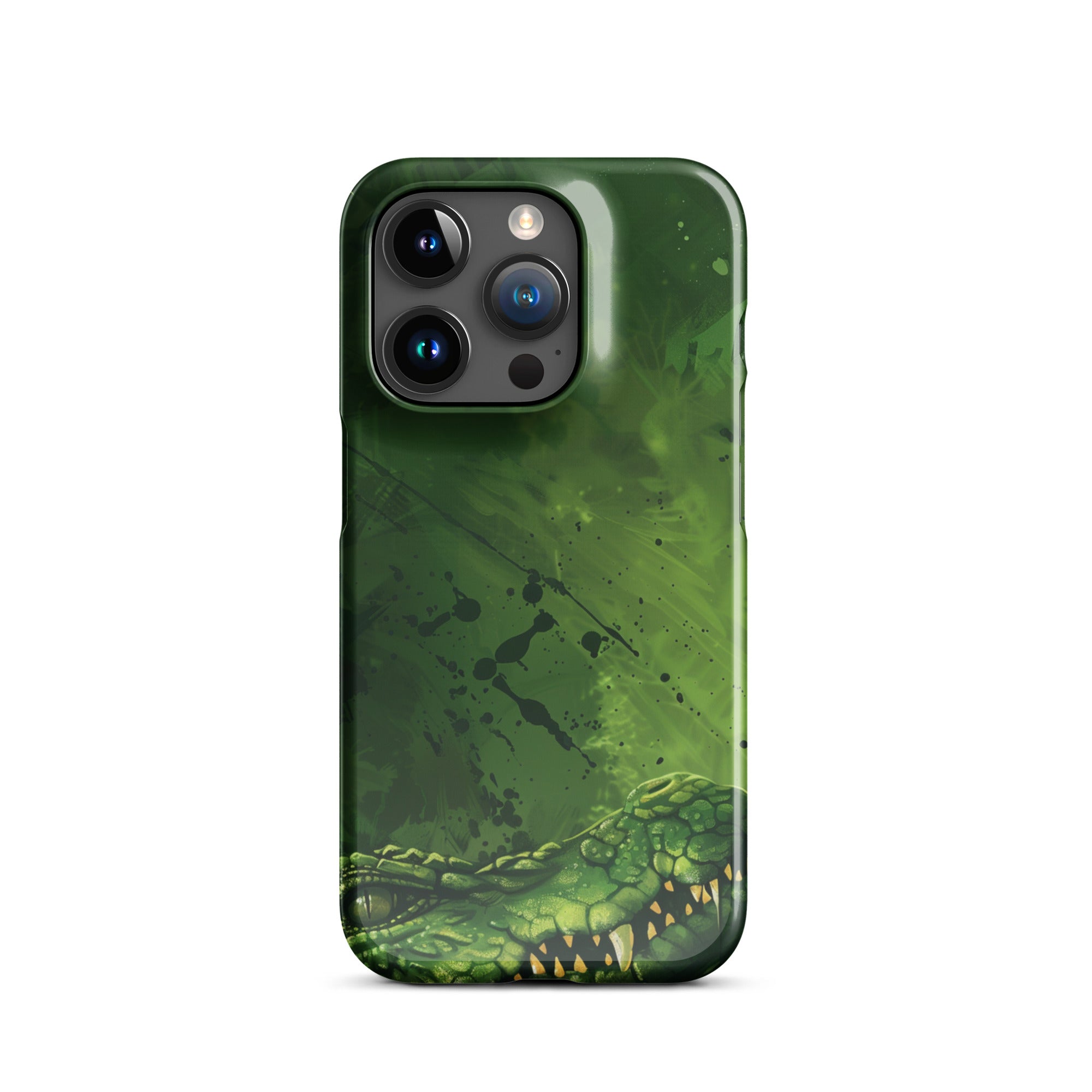 Premium Crocodile Art Snap Case for iPhone - Durable Protective Cover with Stylish Design - Perfect for Everyday Use, Travel & Outdoor Adventures
