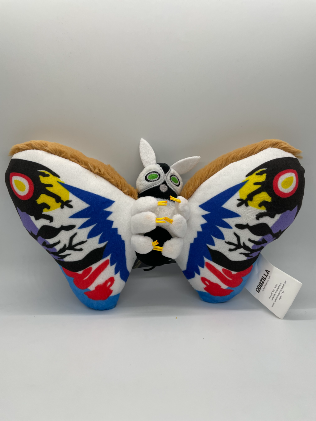 8 Inch Mothra Plush Clip - Soft Godzilla Collectible Toy for Kids & Fans | Perfect for Backpacks, Keychains & Gift Giving