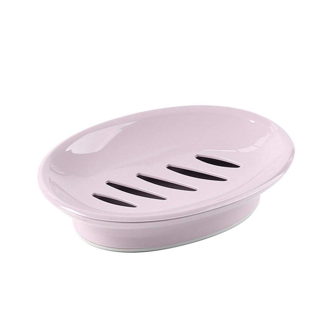 Double Layer Soap Saver Case with Drainage - Oval Shower Soap Dish Holder for Bathroom & Kitchen - Blue (Perfect for Organizing Bar Soaps in Showers, Sinks, and Countertops)