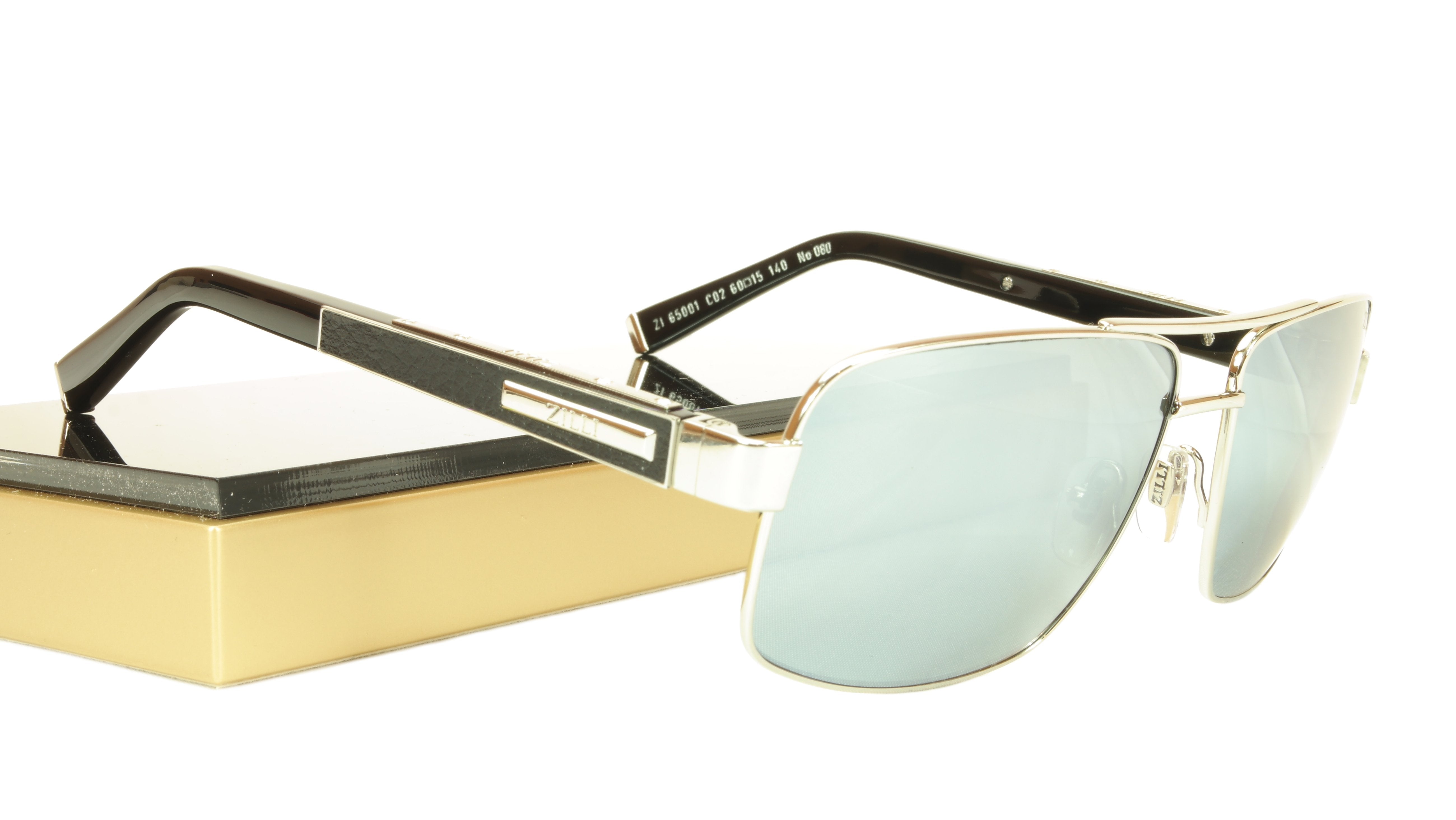 ZILLI Luxury Sunglasses with Silver Mirrored Lenses - Handcrafted with Unique Serial Number | Perfect for Fashion, Travel & Outdoor Activities