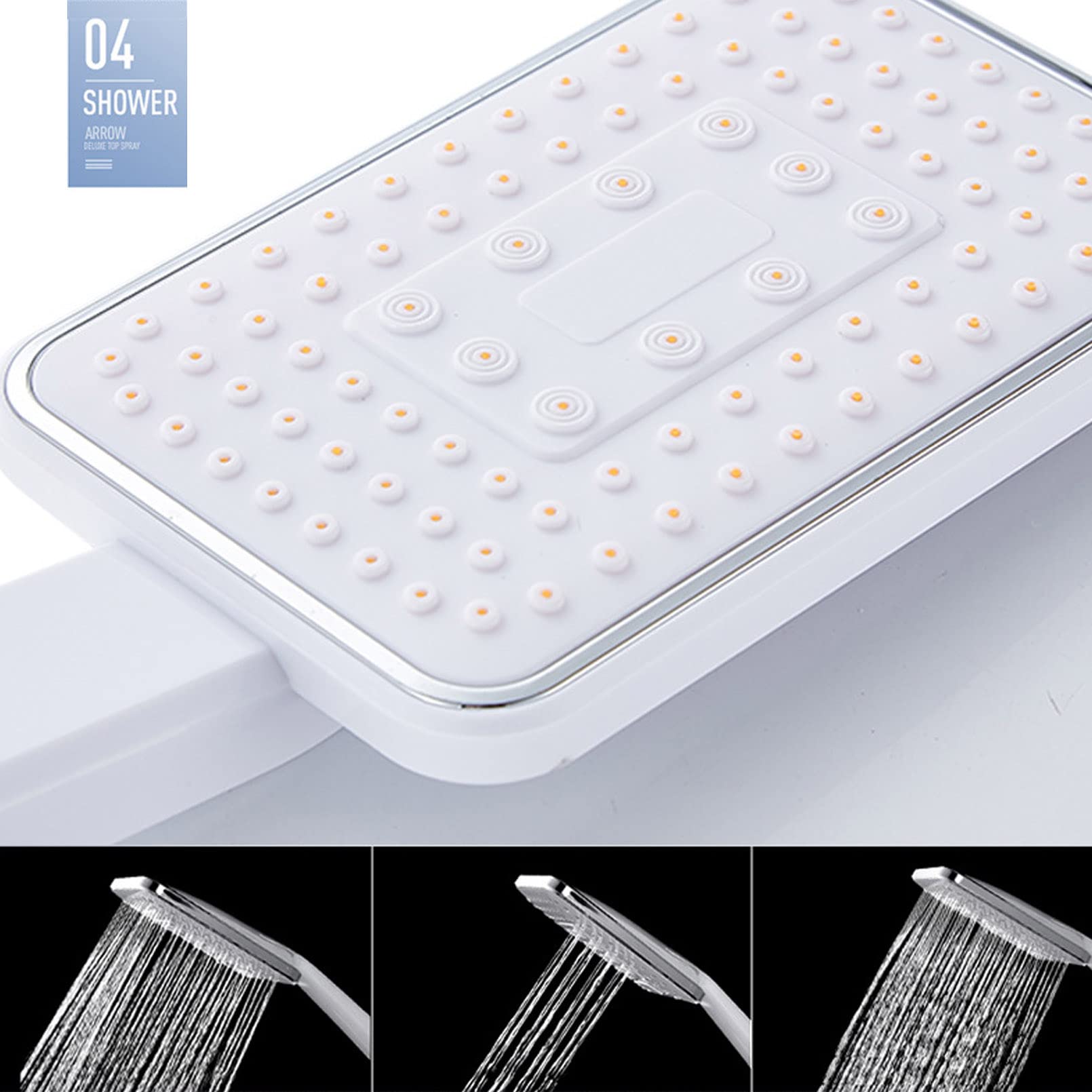 Premium 3-Mode High Pressure Shower Head Set - 2 in 1 Handheld & Rainfall Shower System with Wall Mounted Faucet Trim for Spa-Like Bathroom Experience | Perfect for Master Bath, Guest Bath & Luxury Home Renovation