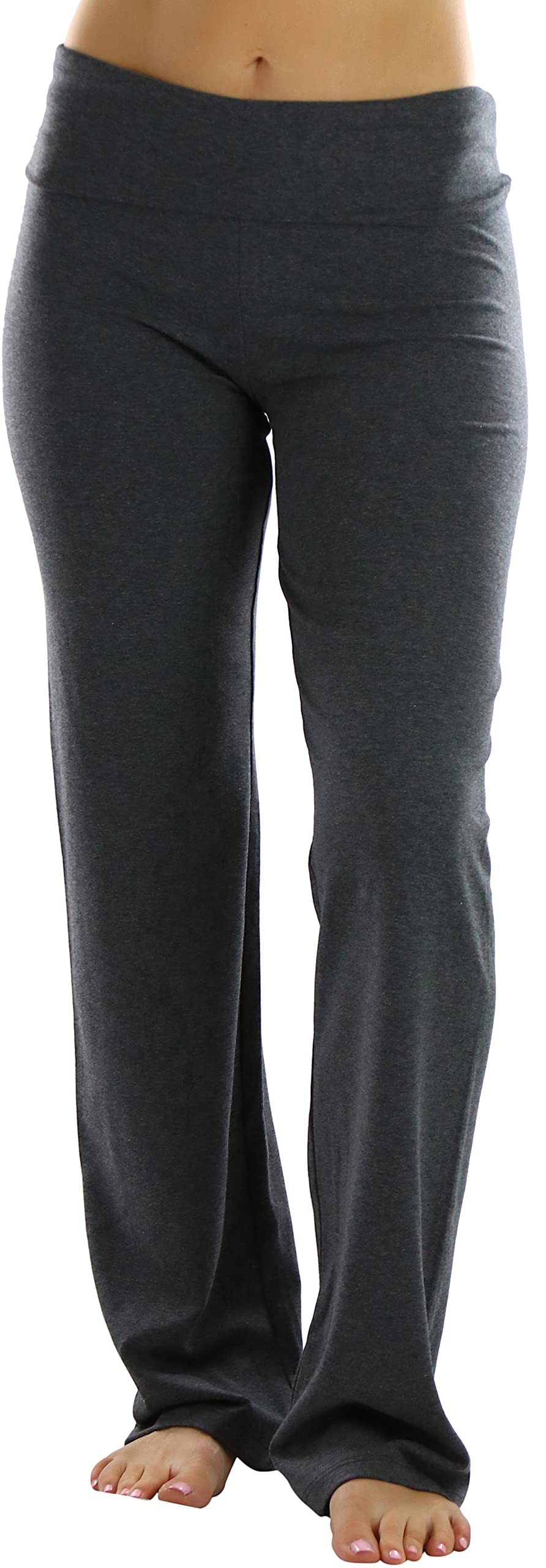 Stylish Women's Low Rise Sweatpants with Fold-Over Waistband - Comfortable Casual Lounge Pants for Yoga, Running & Everyday Wear