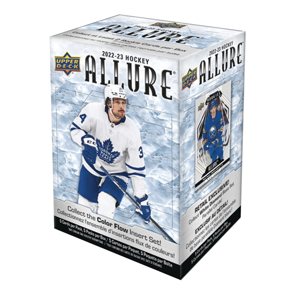 2022-23 Upper Deck Allure Hockey Blaster Box - NHL Trading Cards Collection for Collectors & Fans - Perfect for Gifts, Trading, and Display