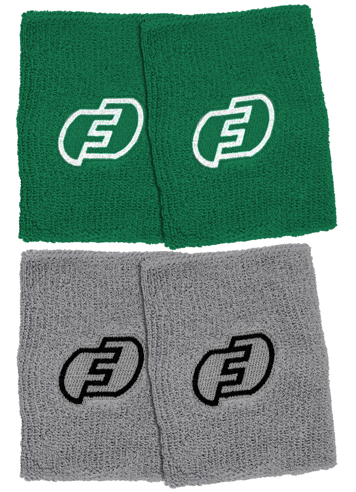 FORCE3 Wristband Double Pack - 2-Piece Non-Slip Sports Wristbands for Basketball, Tennis & Workout - Sweat Absorbent & Comfortable Gym Accessories