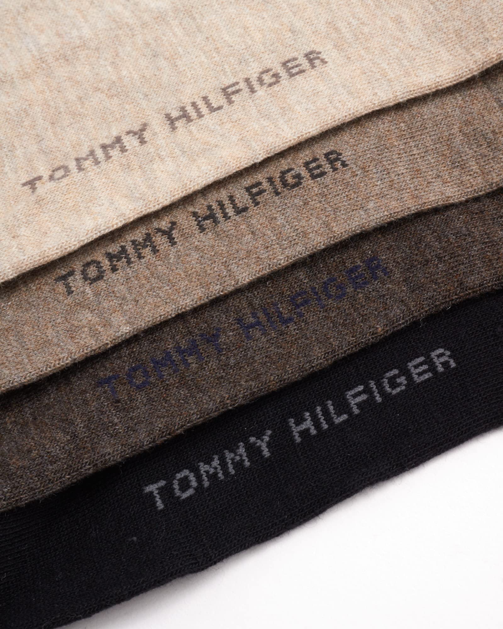 Tommy Hilfiger Men's Dress Socks 8-Pack - Breathable Stretch Crew Socks for Work & Casual Wear - Comfortable Active Socks for Business, Office & Daily Use