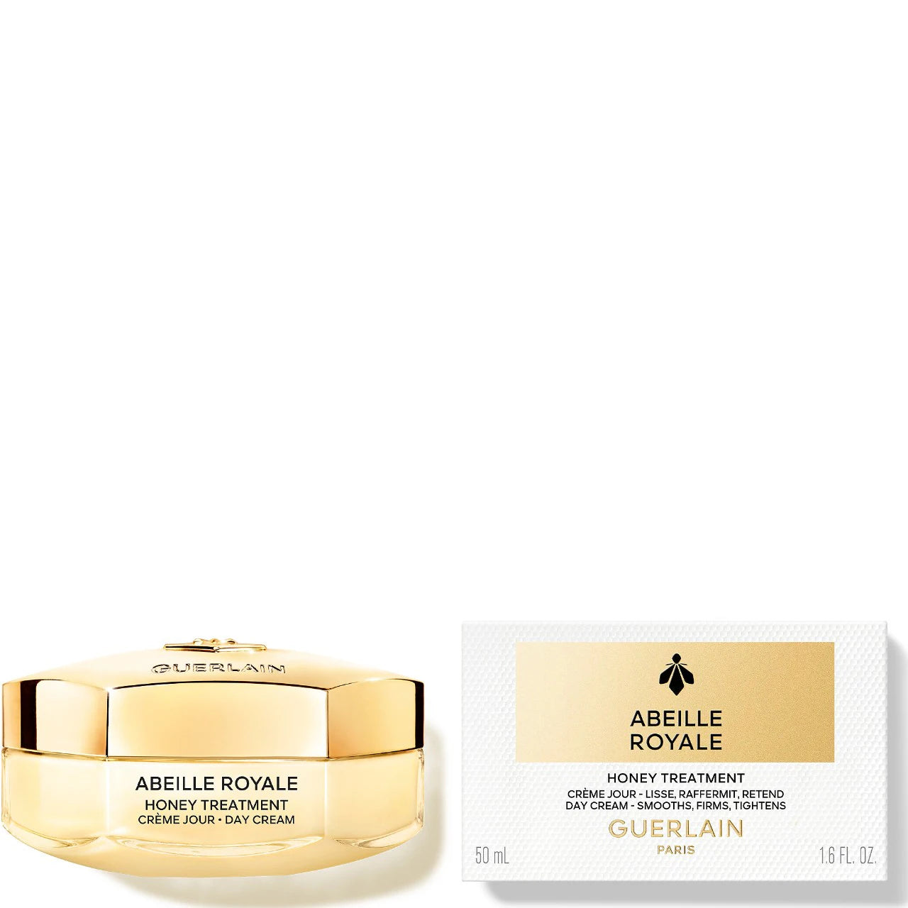 GUERLAIN Abeille Royale Honey Treatment Day Cream with Hyaluronic Acid 50ml - Anti-Aging Moisturizer for Dry Skin, Day & Night Use - Perfect for Daily Skincare Routine & Gift Giving