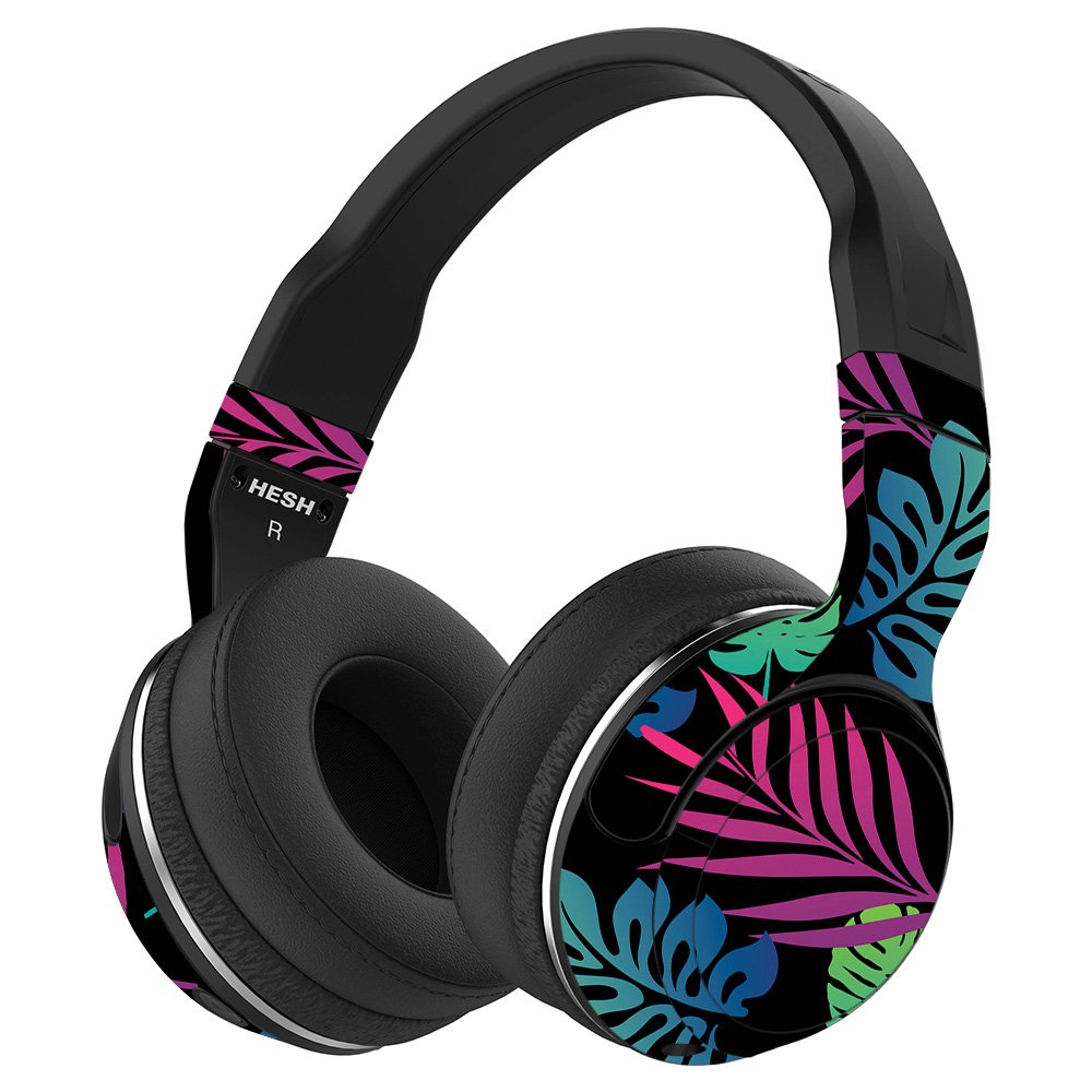 MightySkins Vinyl Wrap Cover for Skullcandy Hesh 2 Wireless Headphones - Neon Tropics Design | Protective & Durable Skin | Easy to Apply & Remove | Made in USA | Perfect for Gaming, Travel & Personalization