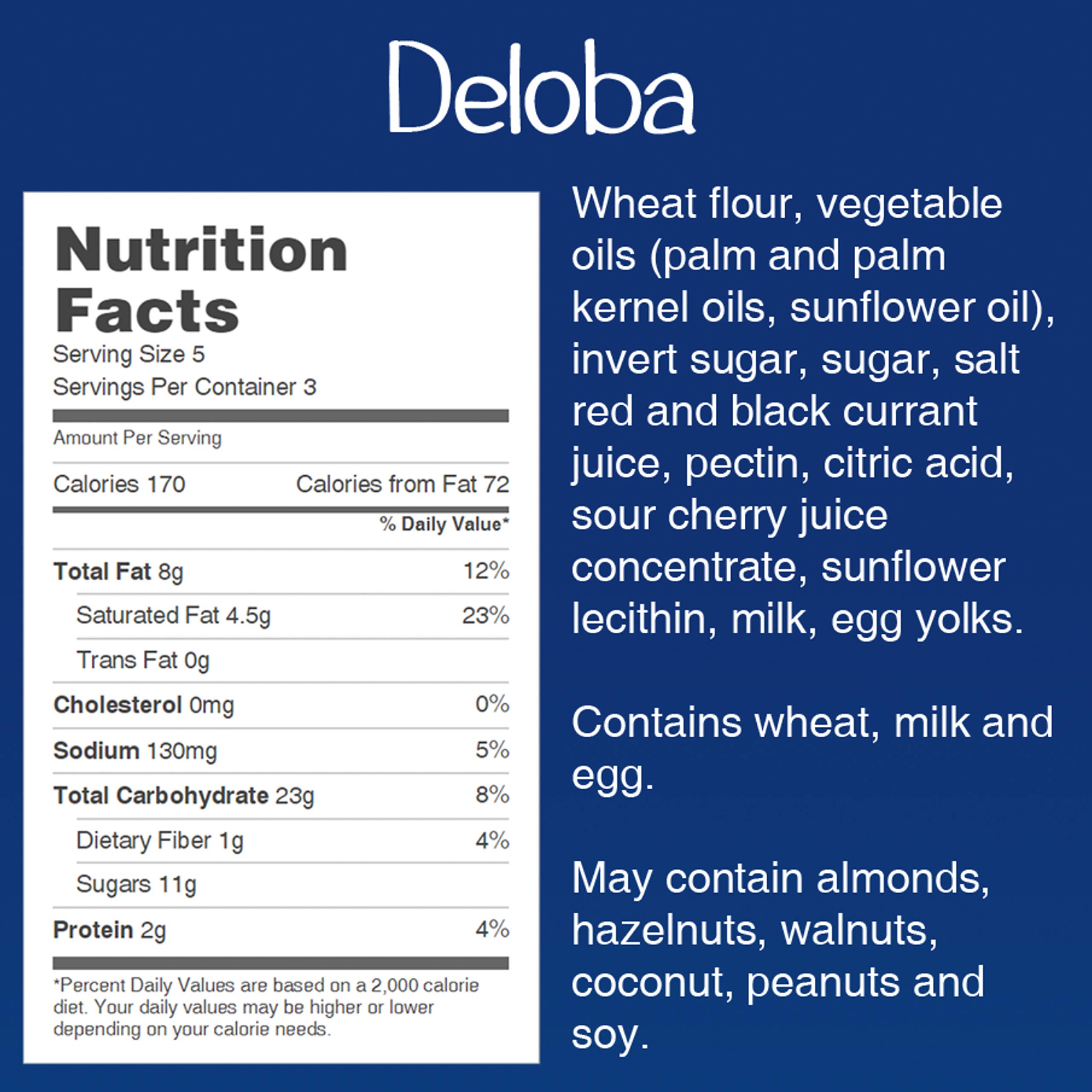 Bahlsen Deloba Red Currant Cookies - 24 Pack | German Butter Biscuits with Fruity Filling | Perfect for Tea Time, Gifts & Office Snacks