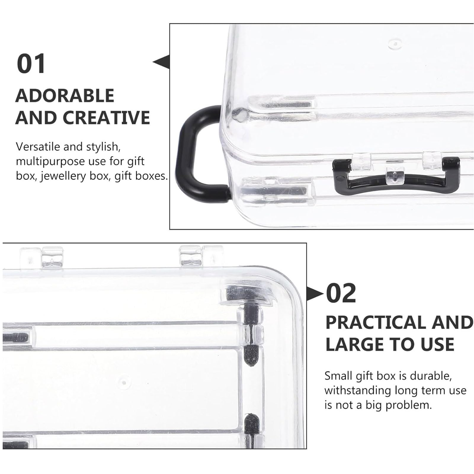 Clear Mini Suitcase Travel Kit with 100% Blackout Sleep Mask & Noise Cancelling Earplugs - Portable Sleeping Set for Men & Women - Perfect for Travel, Napping, Meditation & Office Use