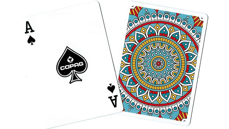 Copag Neo Series (Mandala) Playing Cards - Premium Casino Grade Poker Cards for Professional & Home Games, Cardistry & Magic Tricks | Durable Plastic Coated for Smooth Shuffling & Dealing