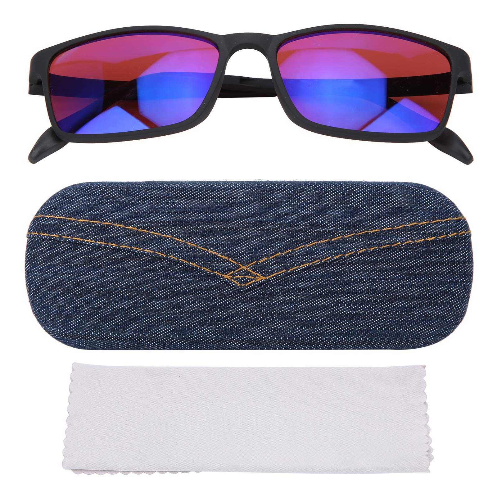 GOTOTOP Color Blindness Glasses for Red Green Color Deficiency - Corrective Glasses to Improve Color Vision for Weak Eyesight - Perfect for Outdoor Activities, Driving, and Art Appreciation