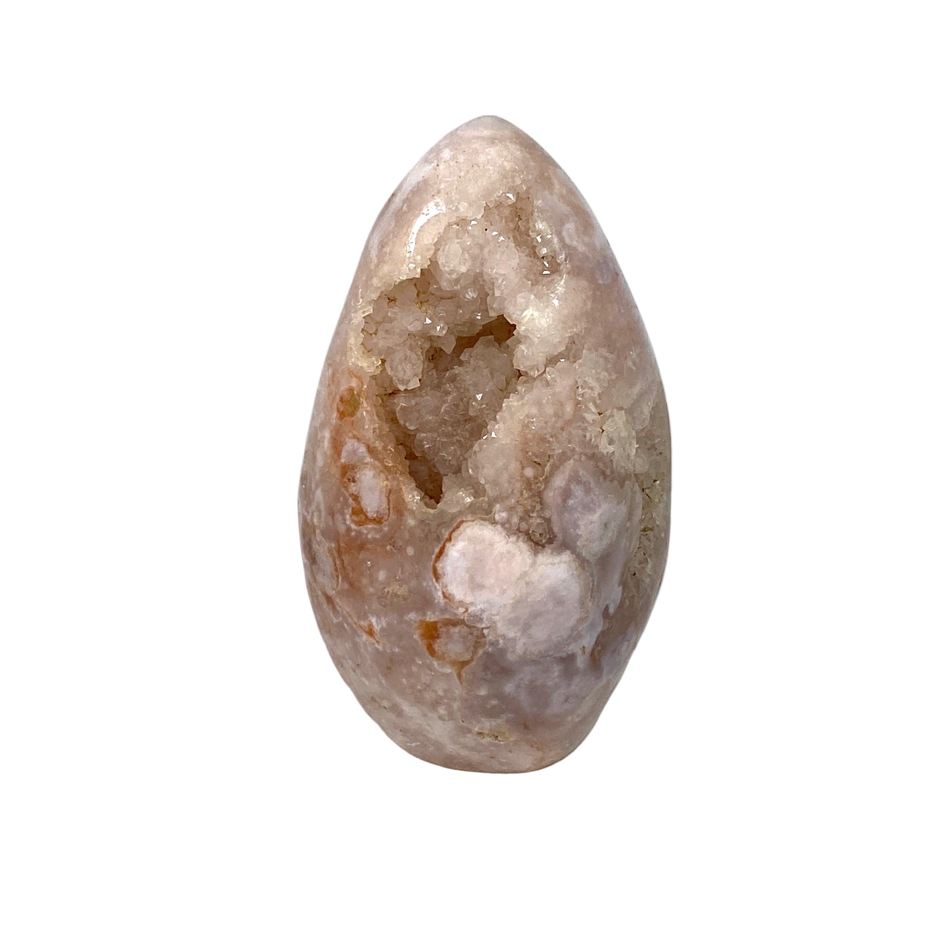 Natural Pink Amethyst Flower Agate Freeform Stone - Healing Crystal for Meditation, Yoga & Home Decor - PAFF 18