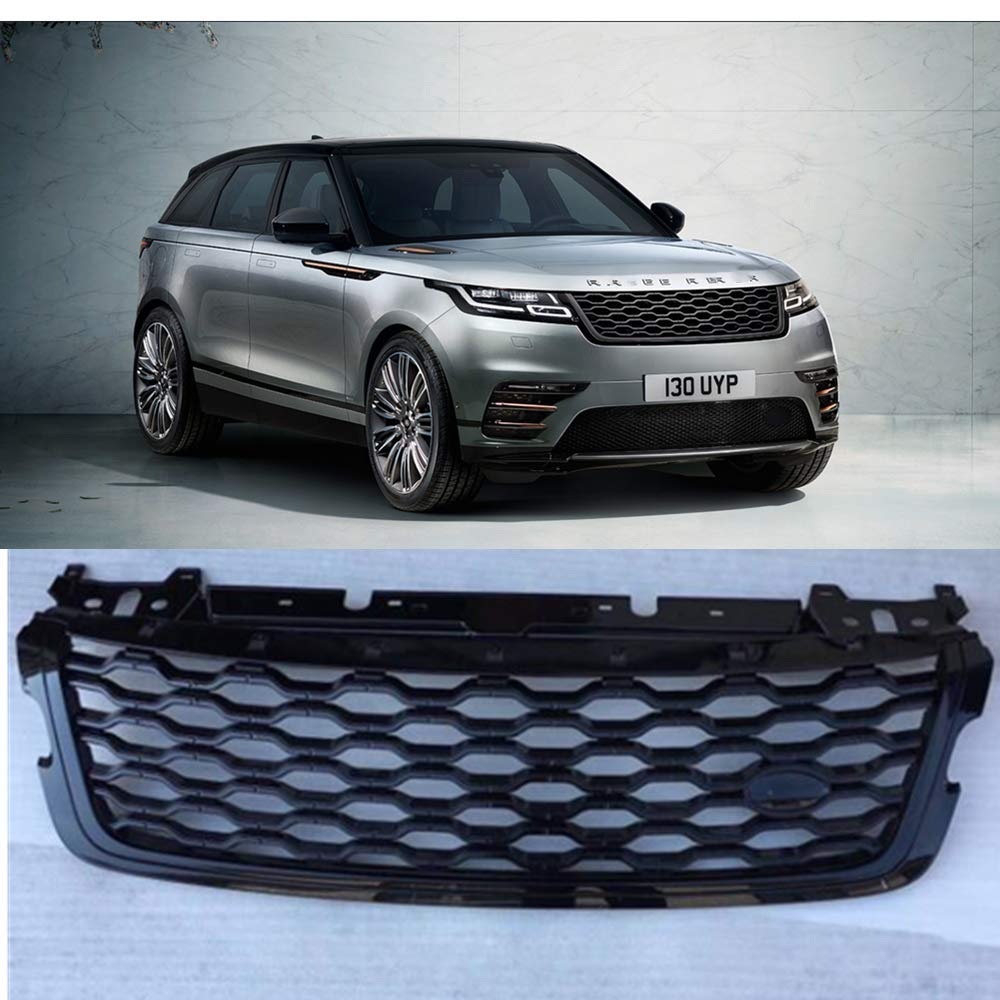 Premium Front Grille Mesh Grill Bar Vent Trim for Land Rover Range Rover Velar 2018-2021 | Durable ABS Plastic | Easy Installation | Perfect for Off-Roading & Car Customization