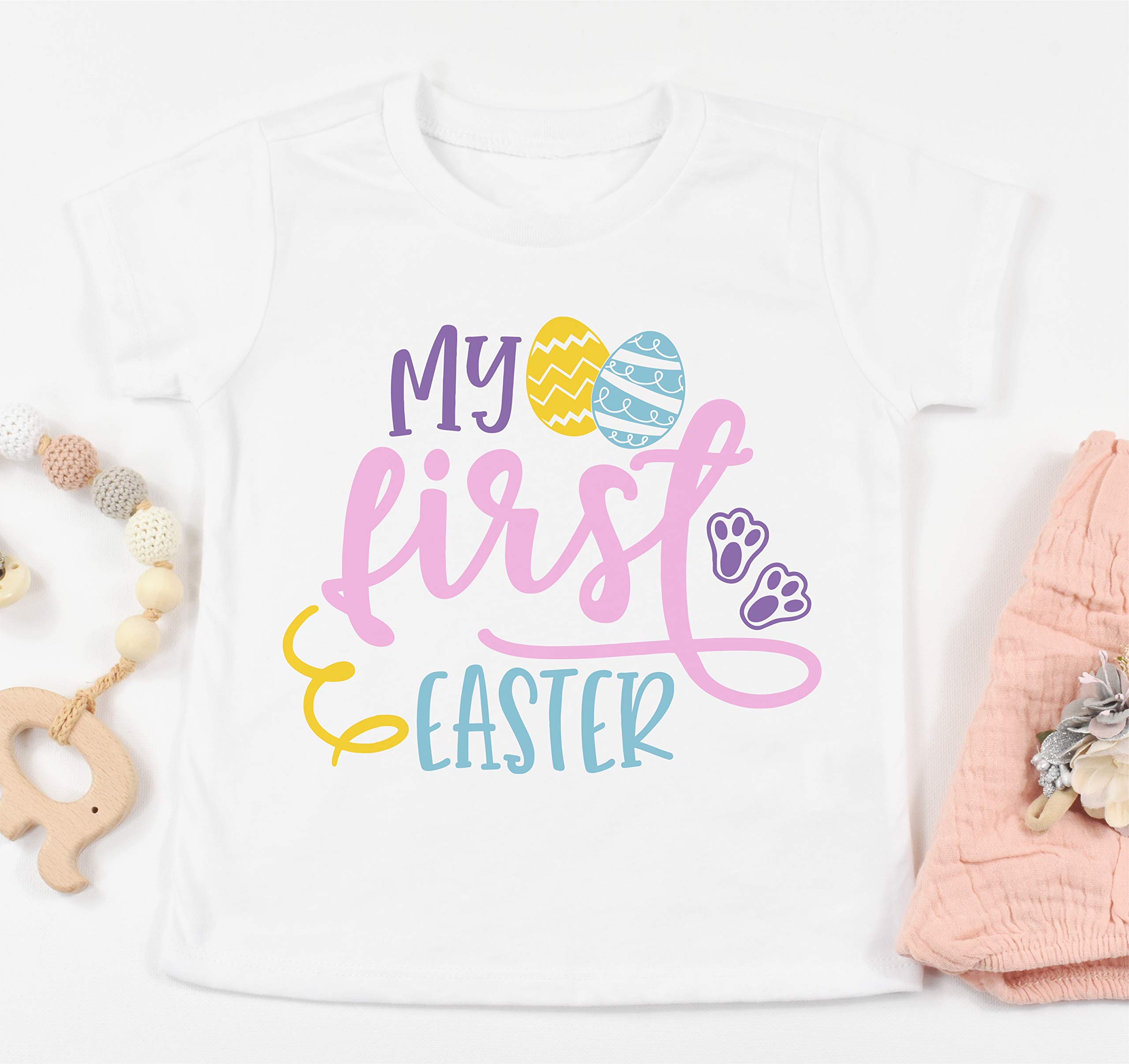 My First Easter Baby Girl Bodysuit - Newborn Easter Outfit 0-3M | Cute Spring Baby Romper for Boys & Girls | Perfect Easter Gift & Photo Shoot Outfit