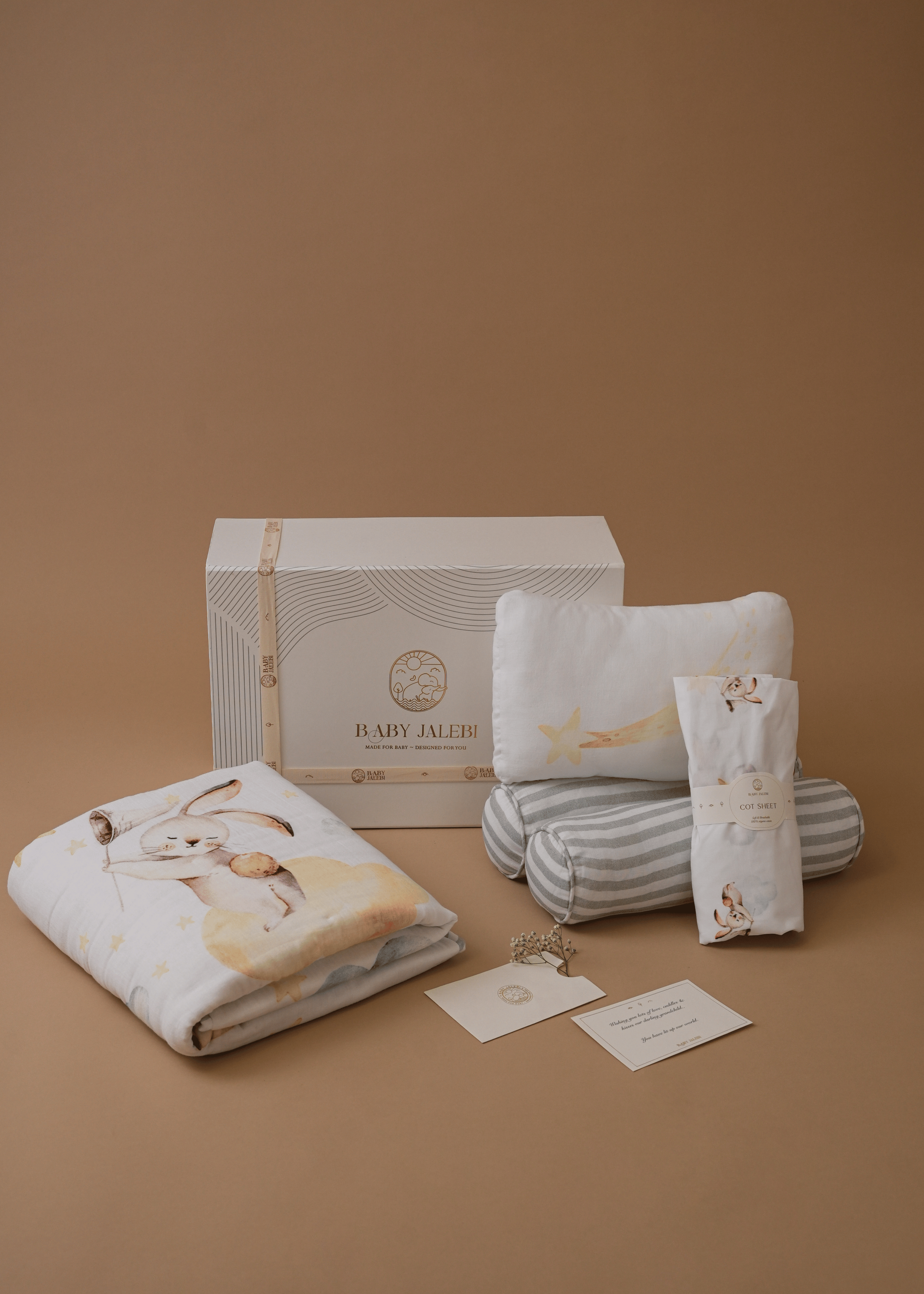 Soft and Breathable Up in the Clouds Cot Bedding Set for Baby Crib - Perfect for Nursery, Newborn Sleep, and Toddler Bedtime Comfort