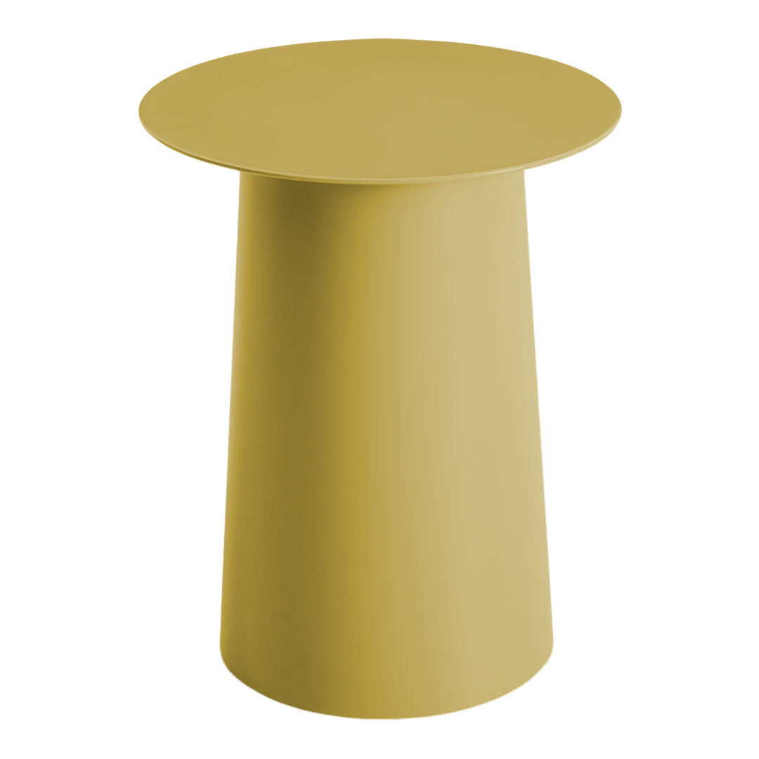 Modern Circular Tall Side Table - Stylish End Table for Living Room, Bedroom & Office - Perfect for Lamps, Books & Decor