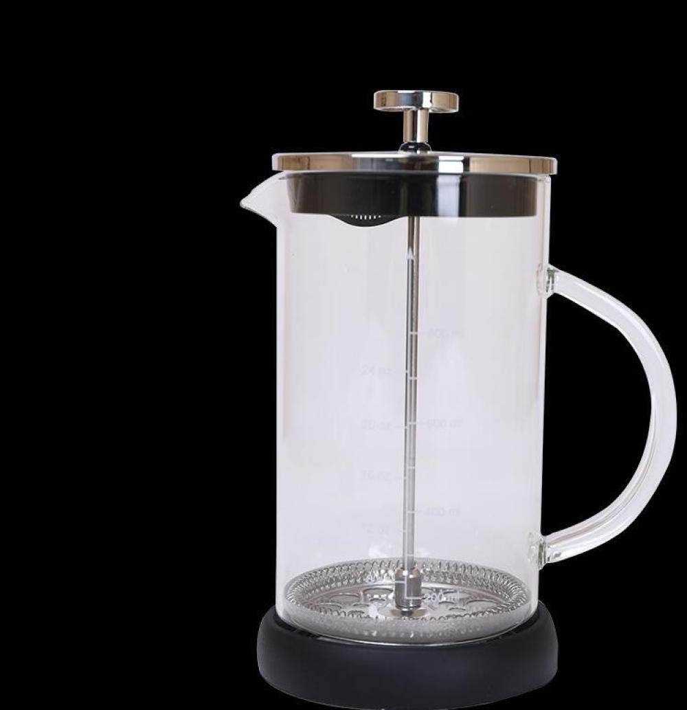 Stainless Steel Filter Press Coffee Maker - 600ml Heat-Resistant French Press for Coffee & Tea - Perfect for Home, Office & Camping Use