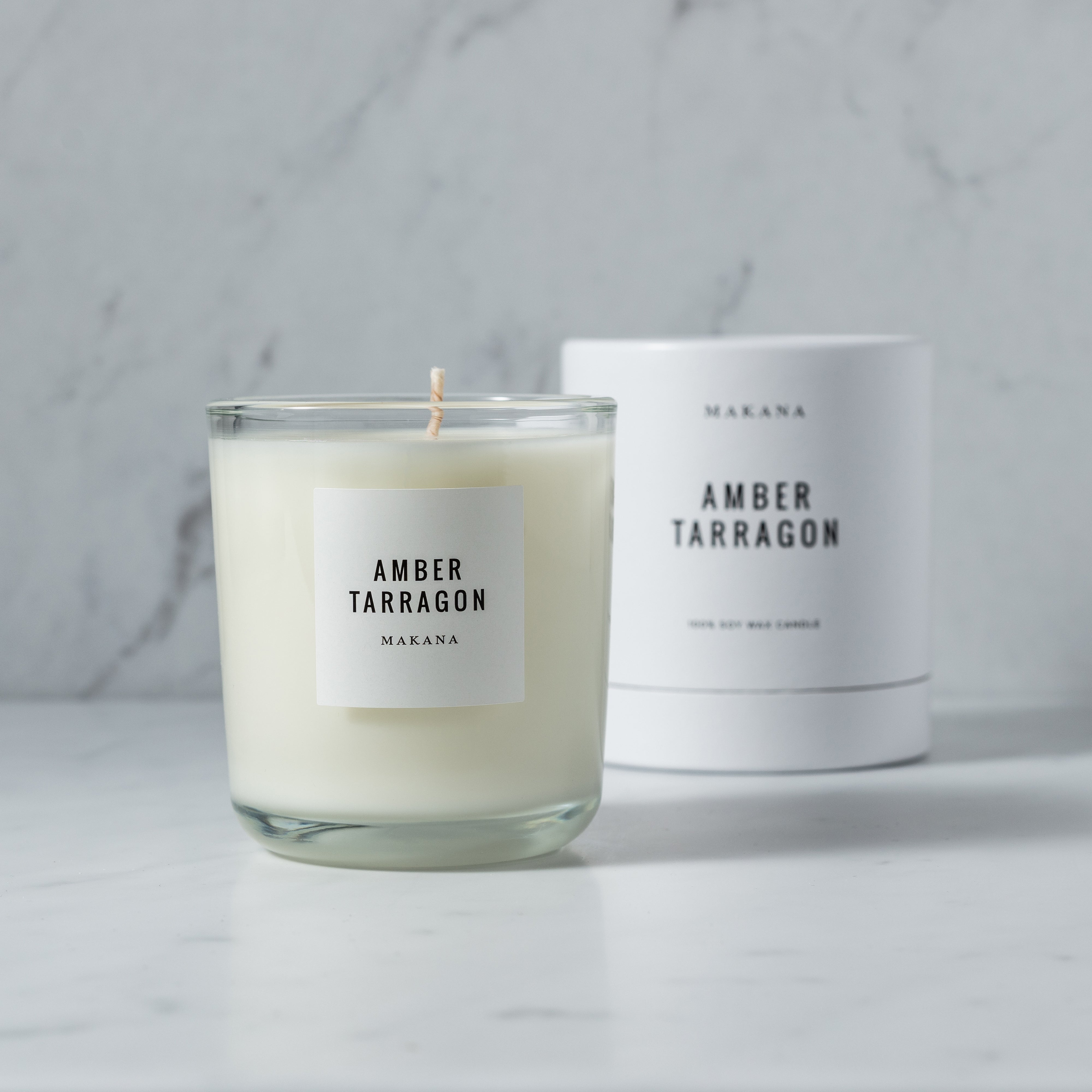 Amber Tarragon Classic Scented Candle - Handmade Soy Wax Candle for Home, Relaxation & Aromatherapy - Perfect for Living Room, Bedroom & Spa Decor