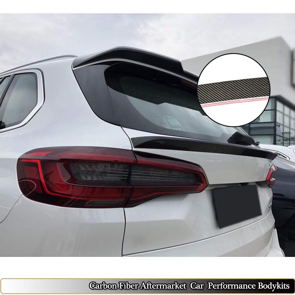 MCARCAR Carbon Fiber Trunk Spoiler for 2019-2023 BMW X5 G05 - Rear Middle Boot Wing Lip (Style A) | Enhances Aerodynamics & Sporty Look | Perfect for Car Enthusiasts & Performance Upgrades