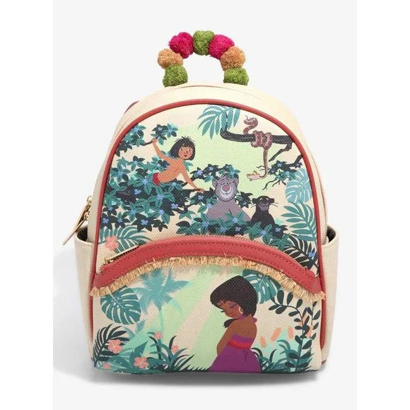 Danielle Nicole Disney The Jungle Book Mowgli & Shanti Mini Backpack for Women - Cute Small Crossbody Bag for School, Travel & Everyday Use