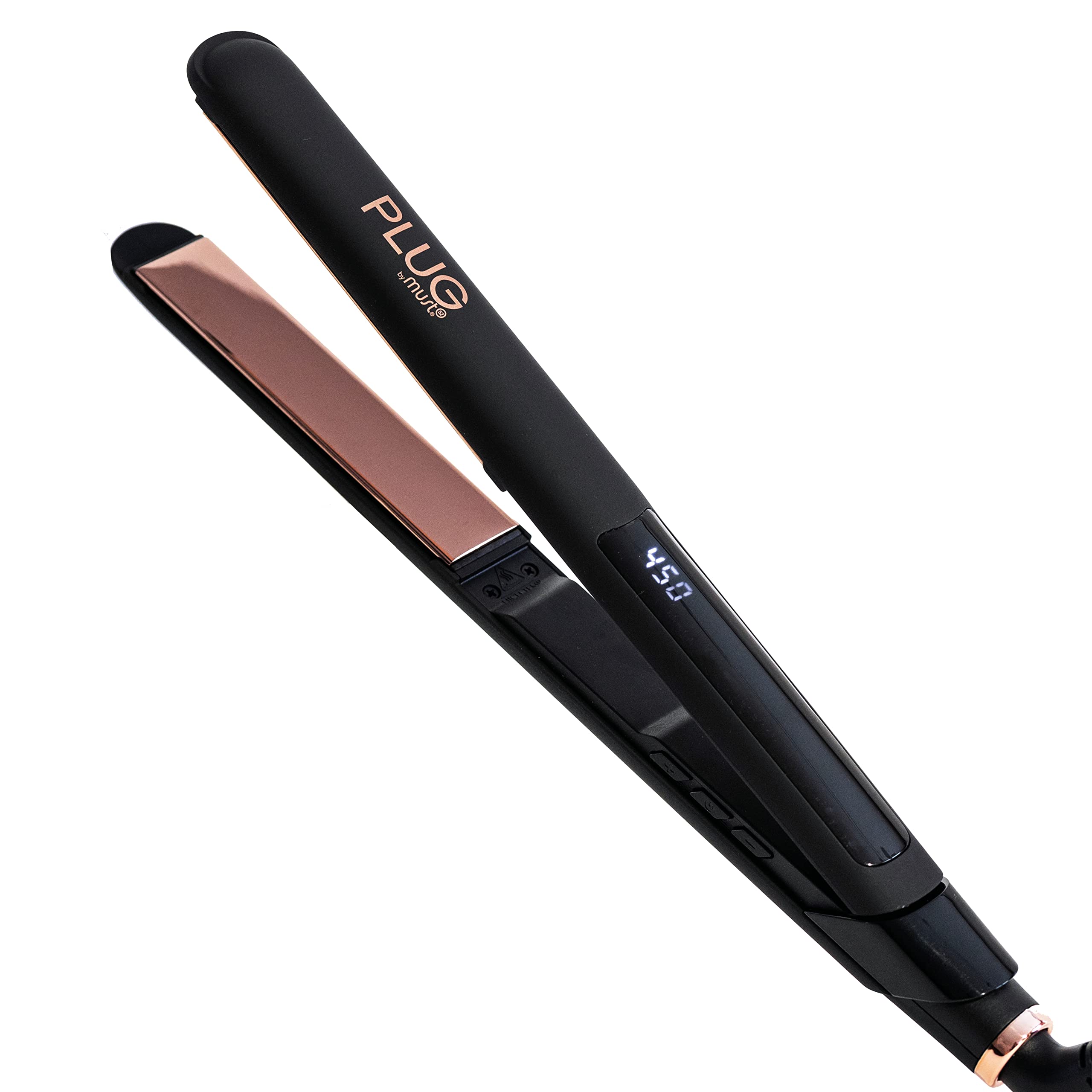 Must52 Sleek PLUG 1 Inch Professional Hair Straightener Flat Iron - Nano-Titanium Ceramic Floating Plates with Korean Technology for Smooth & Shiny Hair | Perfect for Home Use, Travel & Salon Styling