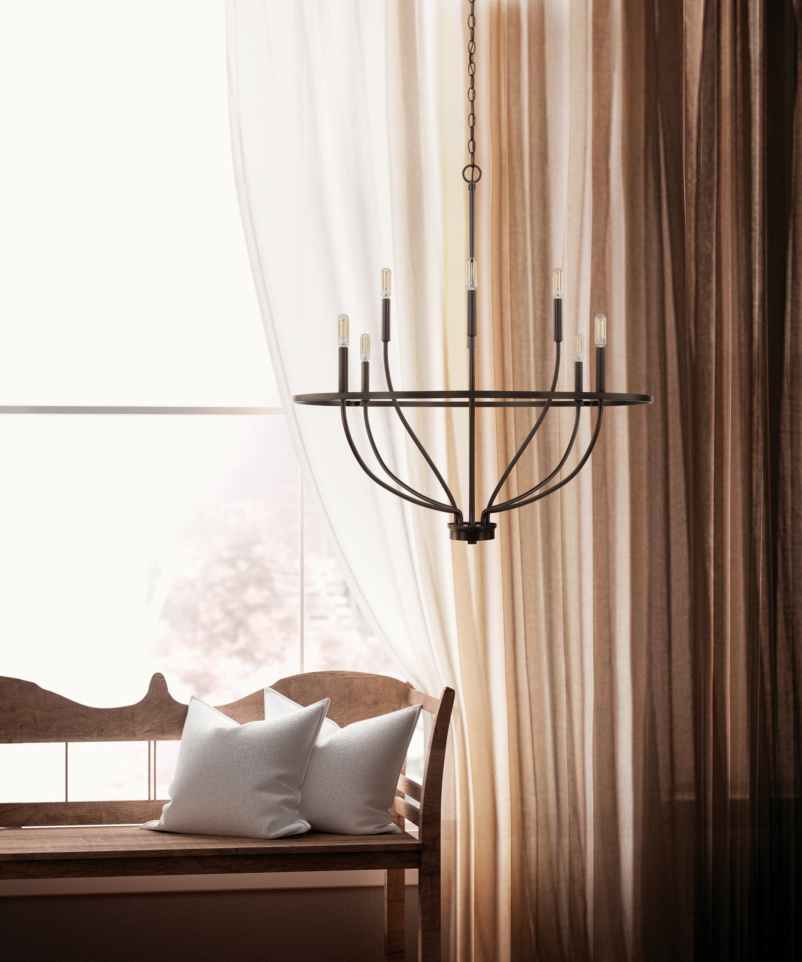 Maxwell Chandelier - Modern Crystal Ceiling Light Fixture for Dining Room & Living Room | Elegant Lighting for Home Decor & Interior Design