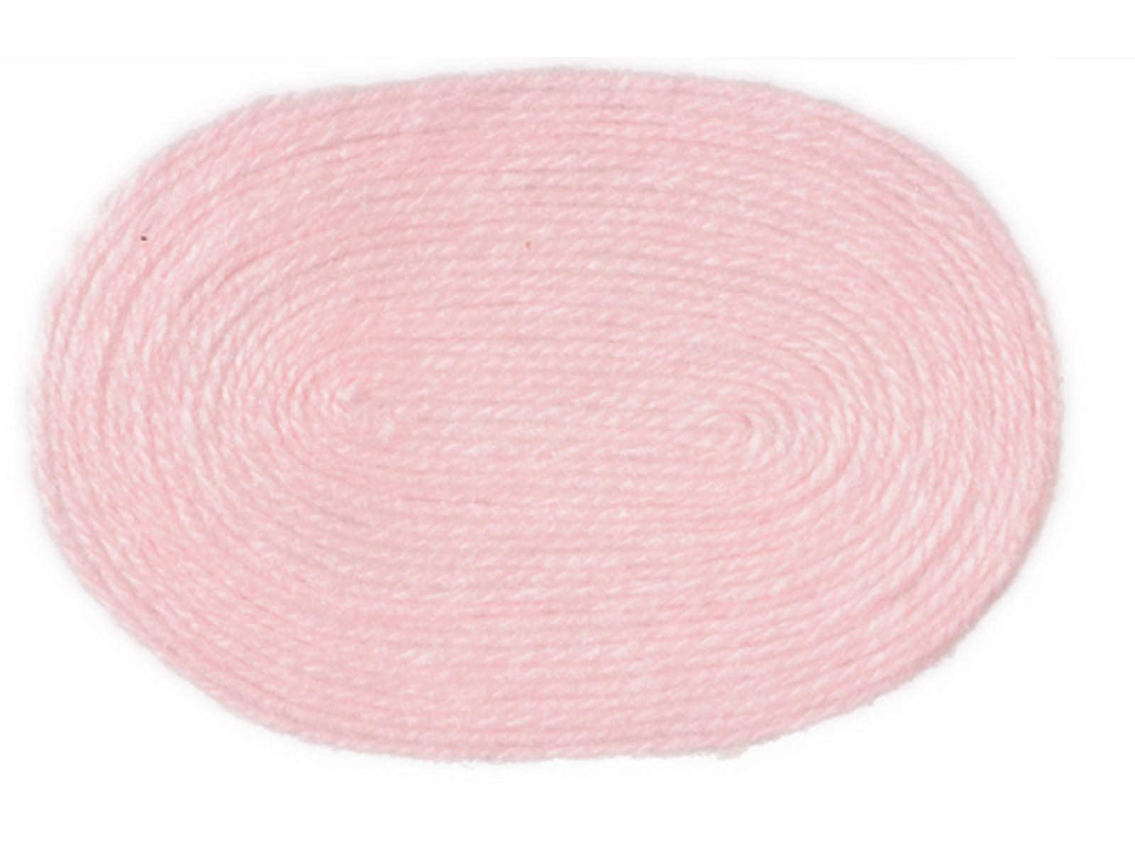 Melody Jane 1:12 Scale Miniature Dollhouse Accessories - Large Baby Pink Oval Rug for Dolls Houses | Perfect for Victorian Dollhouse Decor, DIY Miniature Scenes & Collectors Display